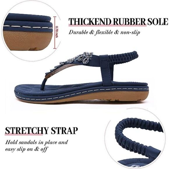 Durable & Comfortable Boho Sandals: Sparkle in Style - Picture 3 of 4